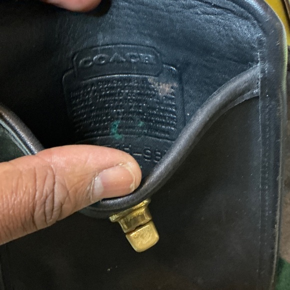 Vintage Coach Black Leather Messenger Bag - Picture 5 of 14